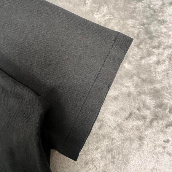 Vintage 90’s Distressed Test Print Elvis/George Jones Black Graphic Band Tee XL - Picture 4 of 8